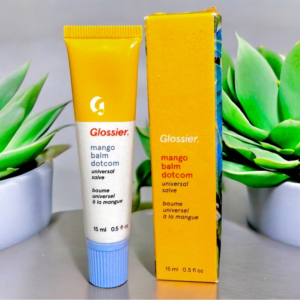 Glossier Mango Balm Dotcom Skin Salve Lip Balm | Retired Vegan Formula | NIB